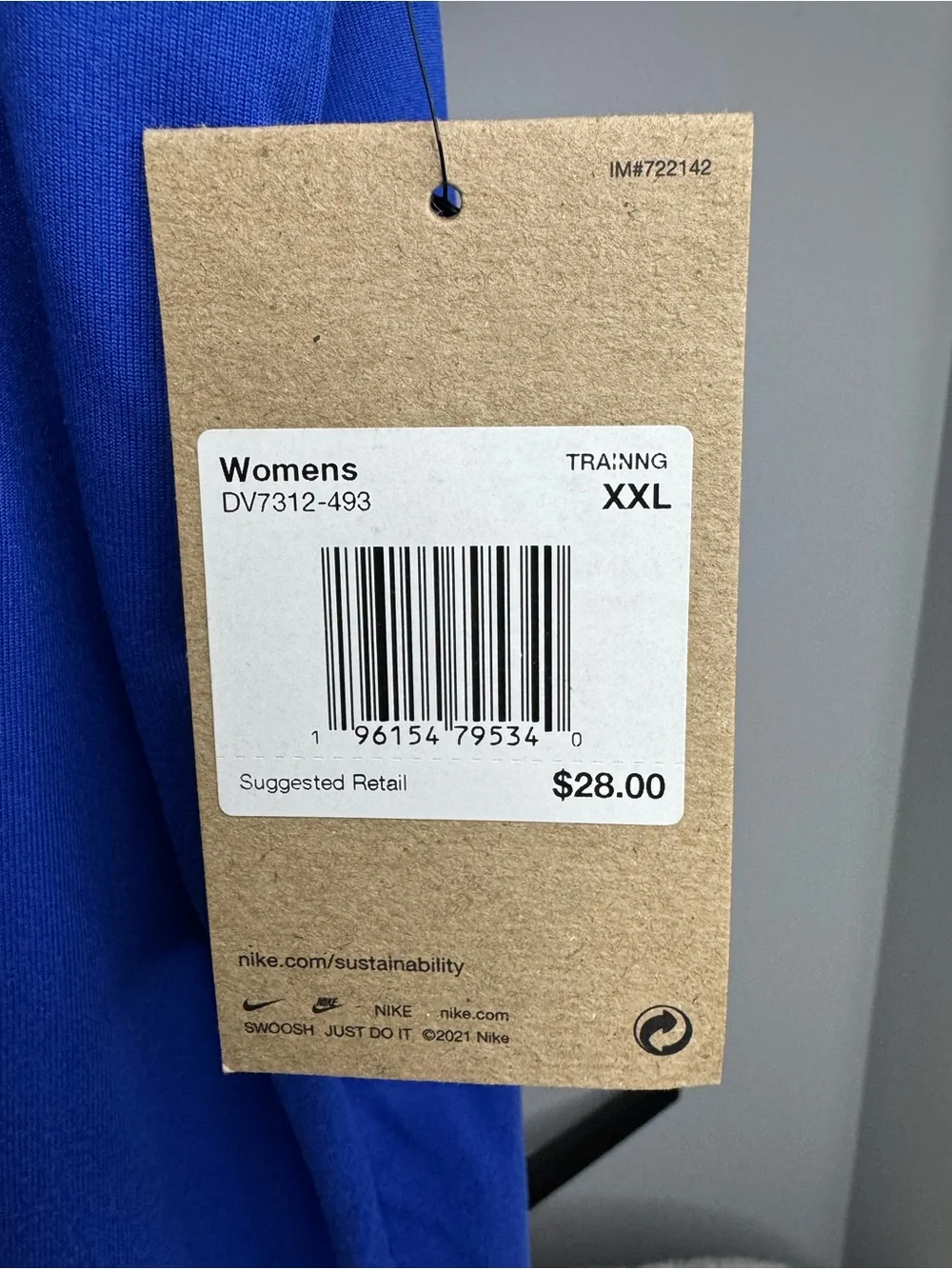 Nike Women’s Short Sleeve Performance T-Shirt - Royal Blue